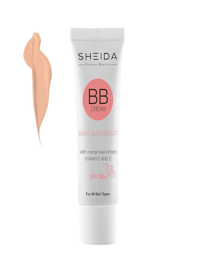 Sheida BB Cream, Tinted Day Cream with SPF 30+, 24h Moisture and Skin Optimiser for an Even Complexion, Enriched with Vitamin E & C. Multifunctional Care with Sun Protection (Extra Light)